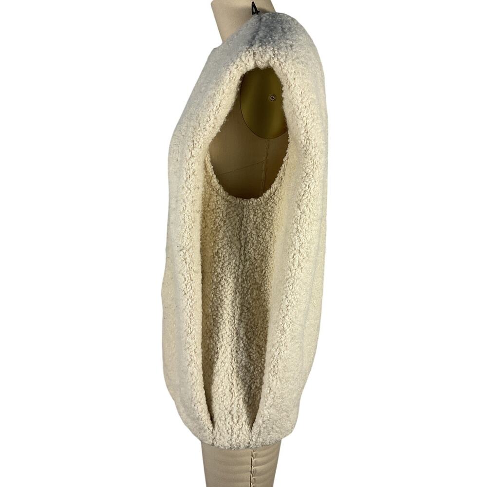 Isabel Marant Cream Bouclé Shearling Vest - Picture 3 of 6